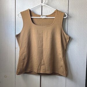 Vintage Pamela Stewart tan tank top